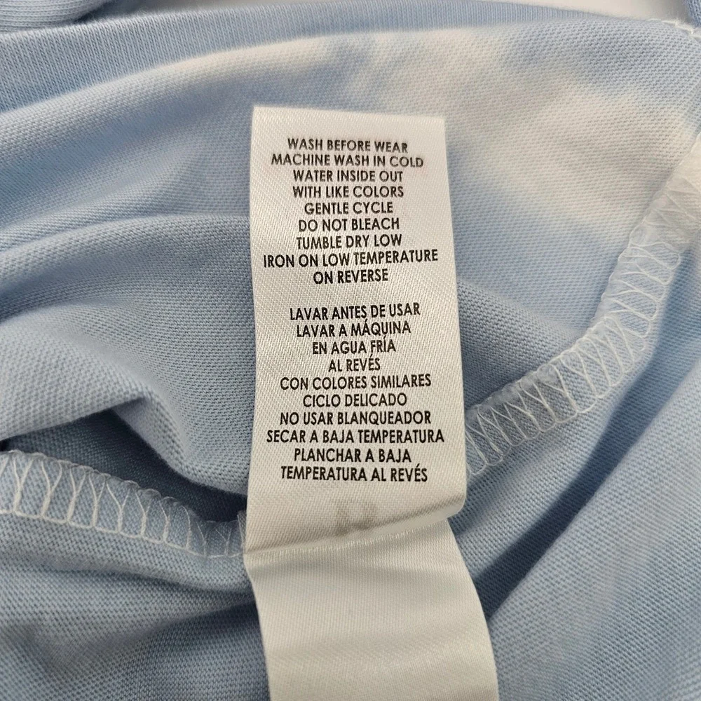 B by Brooks Brothers Boys‎ T-shirt Sunny Side Up Tie Dye Pima Cotton Blue 14Y